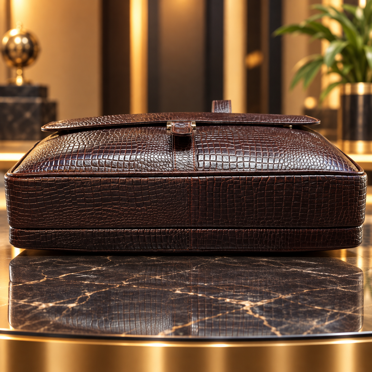 Premium Leather Laptop Bag – 15 × 11 Inches