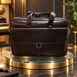 Premium Leather Laptop Bag – 15 × 11 Inches